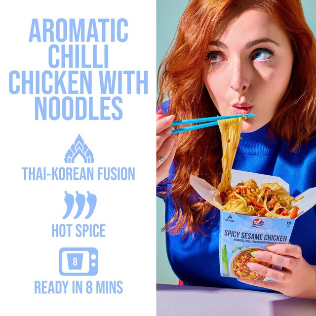 Kitchen Joy Spicy Sesame Chicken Aromatic Chilli with Noodles thumbnail 4