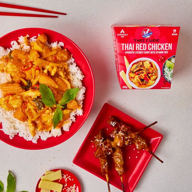 Kitchen Joy Thai Red Chicken Aromatic Coconut Curry with Jasmine Rice thumbnail 3