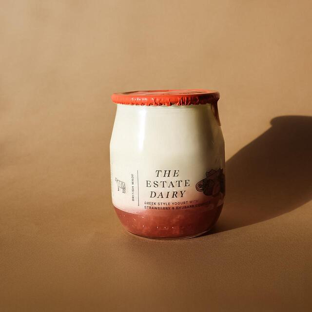 The Estate Dairy Greek Style Yogurt with Strawberry & Rhubarb Compote thumbnail 2