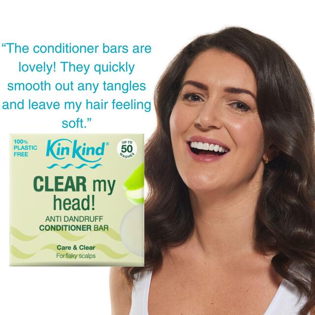 KinKind CLEAR My Head! Anti Dandruff Solid Conditioner Bar for Flaky Scalp thumbnail 2