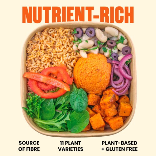 Pollen + Grace Superfood Red Pepper Houmous + Rice Salad Bowl thumbnail 2