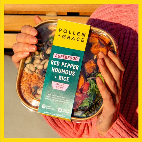 Pollen + Grace Superfood Red Pepper Houmous + Rice Salad Bowl thumbnail 7