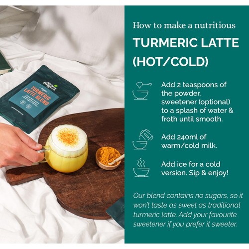 Green Origins Organic Super Turmeric Latte Blend with Ginger & Cinnamon thumbnail 5