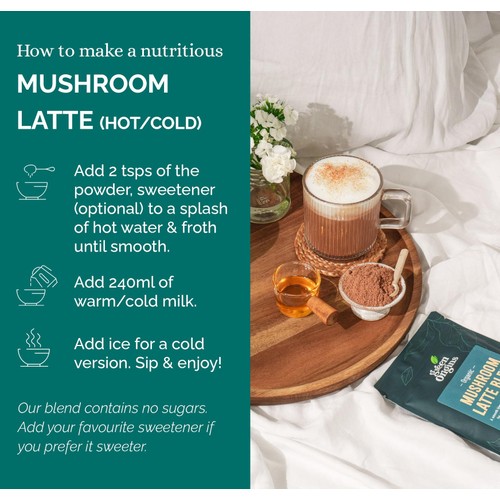 Green Origins Organic Super Mushroom Latte Blend  thumbnail 5