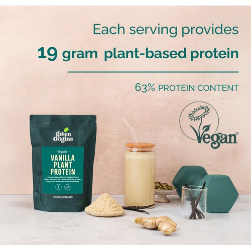 Green Origins Organic Vanilla Plant Protein Powder  thumbnail 7