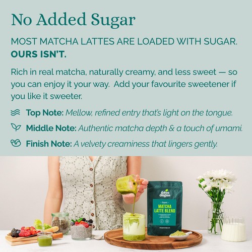 Green Origins Organic Super Japanese Matcha Latte Blend thumbnail 4