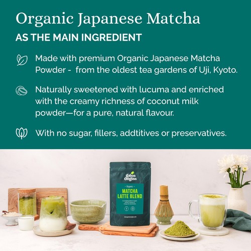 Green Origins Organic Super Japanese Matcha Latte Blend thumbnail 5