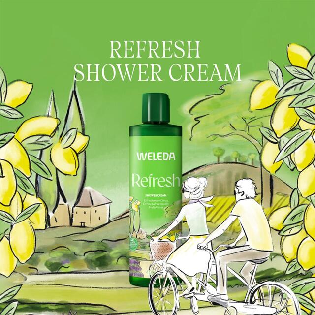 Weleda Citrus Refresh Shower Cream Wash Certified Natural thumbnail 2