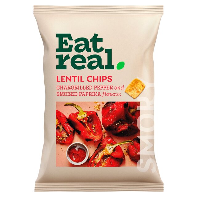 Eat Real Lentil Chips Chargrilled Red Pepper thumbnail 2