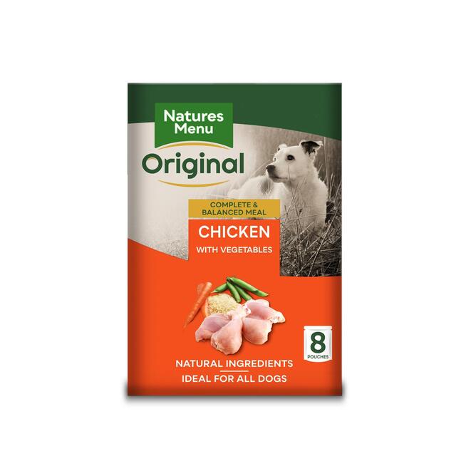 Natures Menu Pouches Food for Adult Dogs Chicken with Vegetables