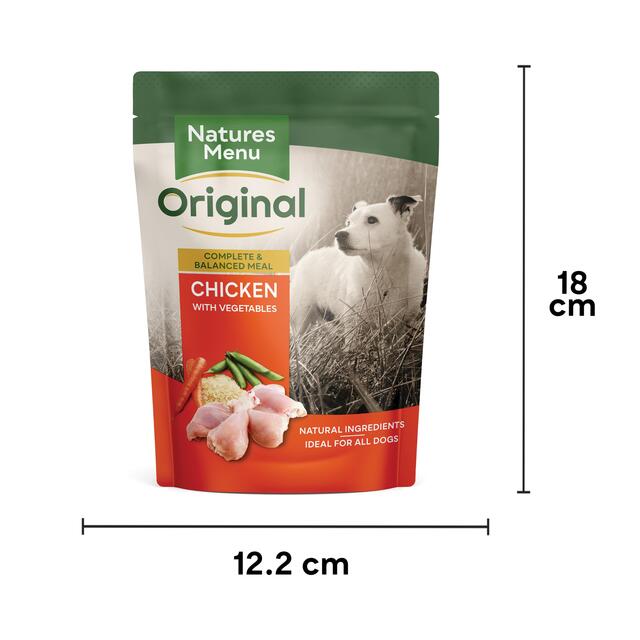 Natures Menu Pouches Food for Adult Dogs Chicken with Vegetables thumbnail 3
