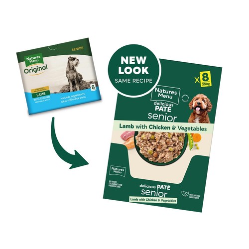 Natures Menu Senior Lamb with Chicken, Veg & Rice Dog Food thumbnail 4