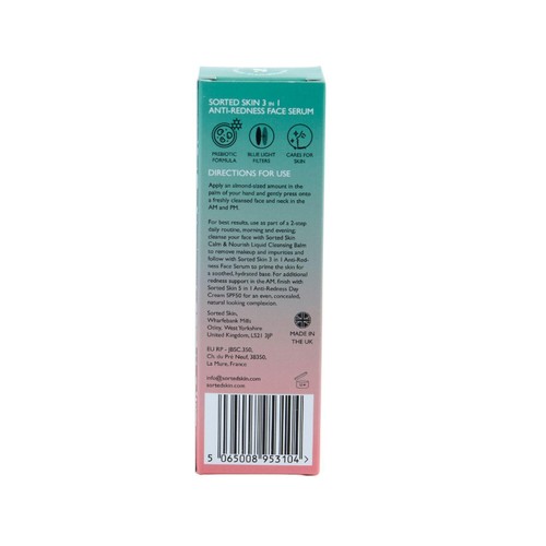Sorted Skin 3 in 1 Anti-Redness Face Serum- Prebiotic Microbiome Based thumbnail 2