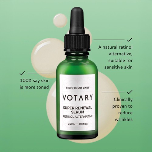 VOTARY Super Renewal Serum, Retinol Alternative thumbnail 6
