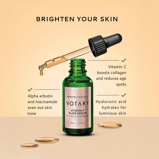 VOTARY Vitamin C Glow Serum, Vit C and Alpha Arbutin thumbnail 6