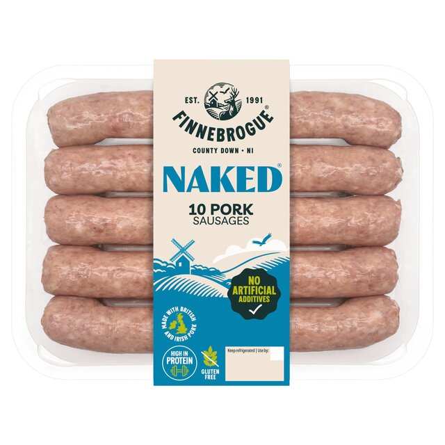 Finnebrogue Naked 10 Ultimate Pork Sausages