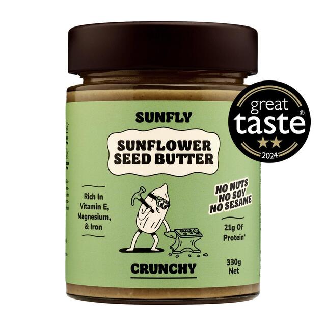 SUNFLY Sunflower Seed Butter, Crunchy Spread
