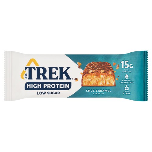 TREK High Protein Low Sugar Choc Caramel Protein Bar