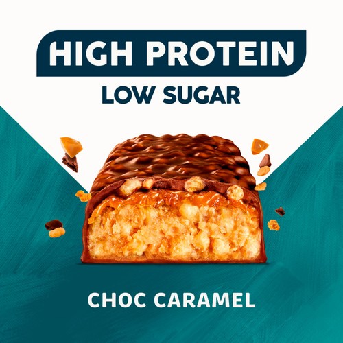 TREK High Protein Low Sugar Choc Caramel Protein Bar thumbnail 3