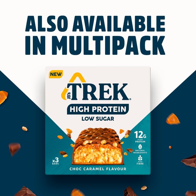 TREK High Protein Low Sugar Choc Caramel Protein Bar thumbnail 2