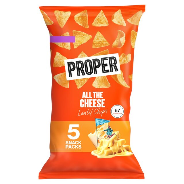 PROPERCHIPS Multipack Chips All the Cheese Lentil Chips