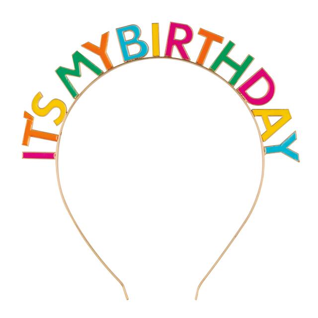 Enamel It's My Birthday Headband