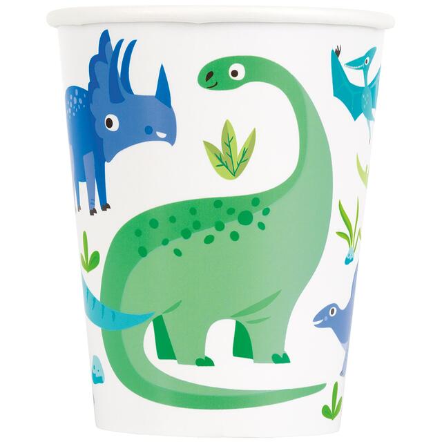 Blue & Green Dinosaur Paper Cups thumbnail 2