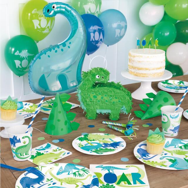 Blue & Green Dinosaur Paper Cups thumbnail 3