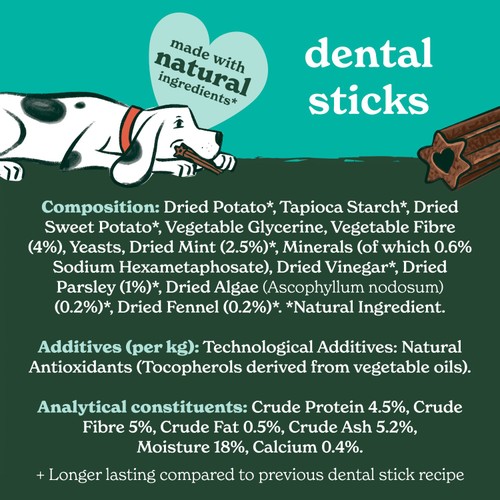 Forthglade Natural Grain-Free Plant-Based Dental Sticks thumbnail 6