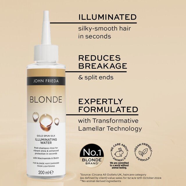 John Frieda Blonde Illuminating Water 200ml thumbnail 5