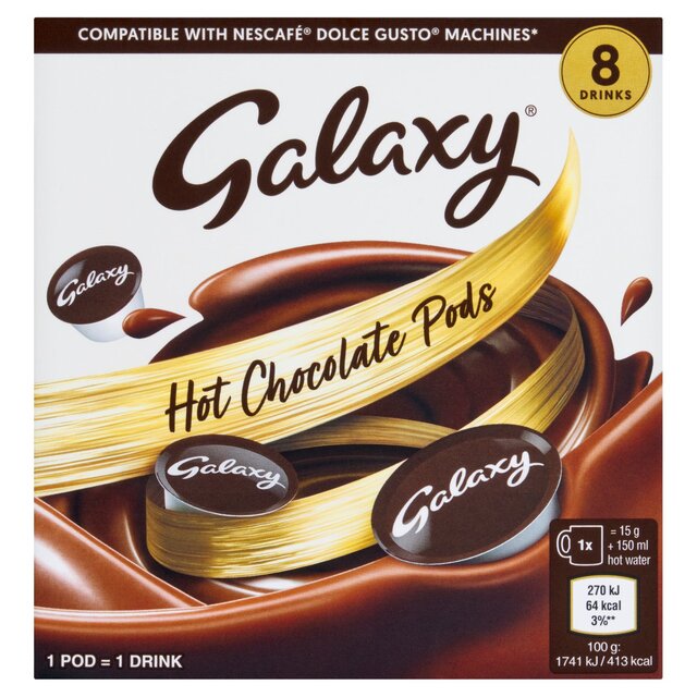 Galaxy Hot Chocolate Dolce Gusto Compatible Pods