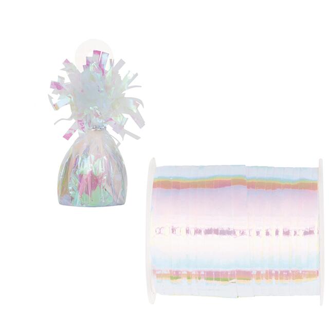 Ribbon & Weight For Party Balloons
