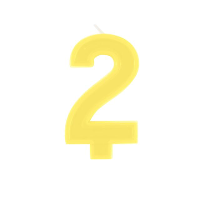 Raised Border Numeral 2 Candle thumbnail 2