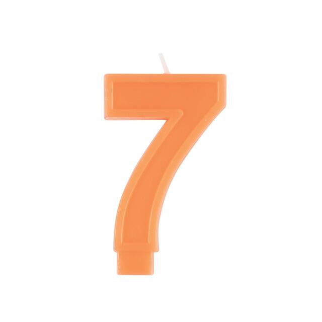 Raised Border Numeral 7 Candle thumbnail 2