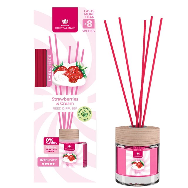Cristalinas Reed Diffuser Strawberries & Cream
