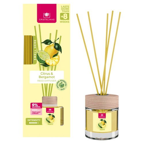 Cristalinas Reed Diffuser Citrus & Bergamot