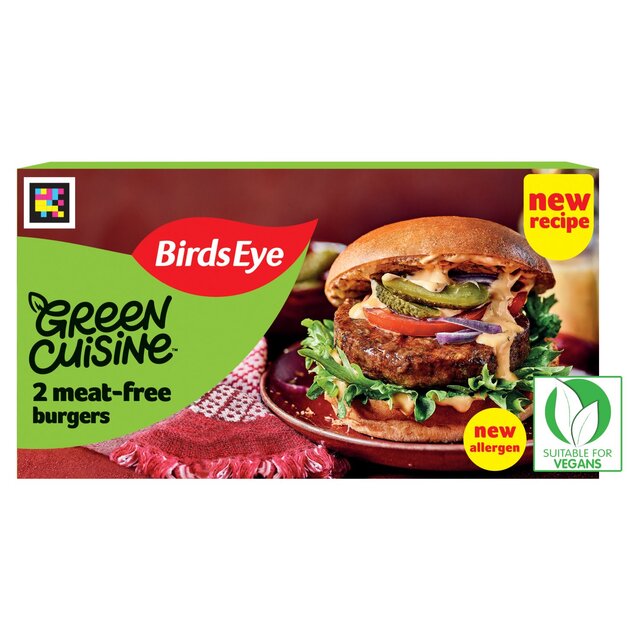 Birds Eye 2 Green Cuisine Vegan Burgers