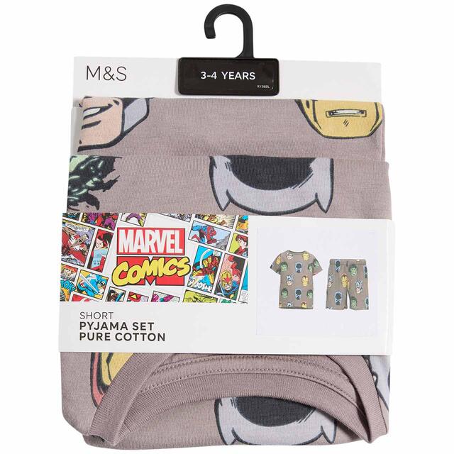 M&S Marvel Shortie, 3-12 Years, Brown thumbnail 2
