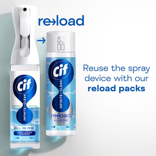 Cif Infinite Clean Sensitive Lotus & Mineral Salt All In One Reload Refill thumbnail 2