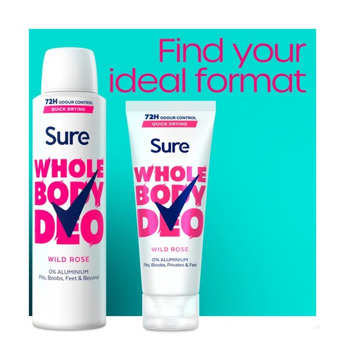 Sure Women Whole Body Wild Rose Cream Deodorant thumbnail 6