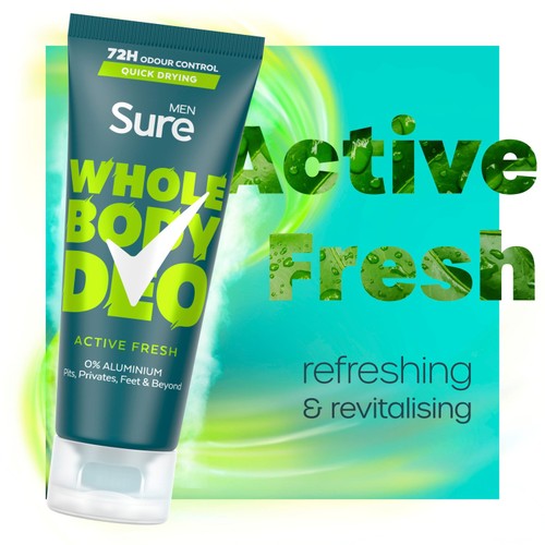 Sure Men Whole Body Active Fresh Cream Deodorant thumbnail 2