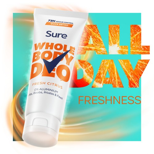 Sure Women Whole Body Fresh Citrus Cream Deodorant thumbnail 4