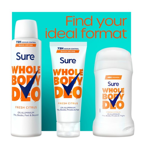 Sure Women Whole Body Fresh Citrus Cream Deodorant thumbnail 6