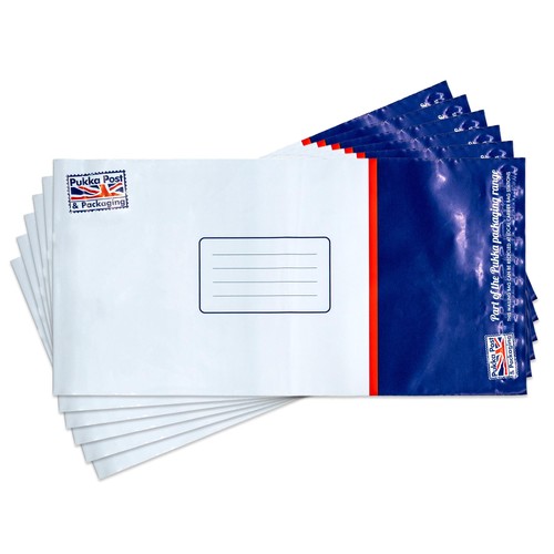 Pukka Pad Size 2 White Poly Mail Bag - 190 x 340 + 40mm