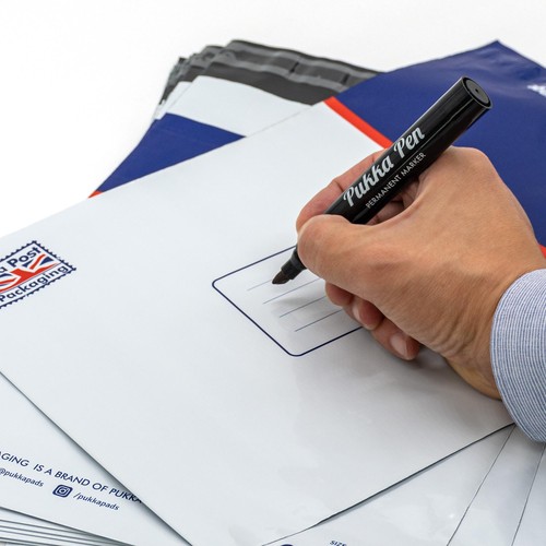 Pukka Pad Size 6 WhiteLarge Poly Mail Bag - 440mm x 580mm + 40mm thumbnail 2