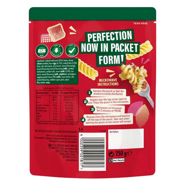 DOLMIO Classics Fusilli Carbonara 250g thumbnail 2