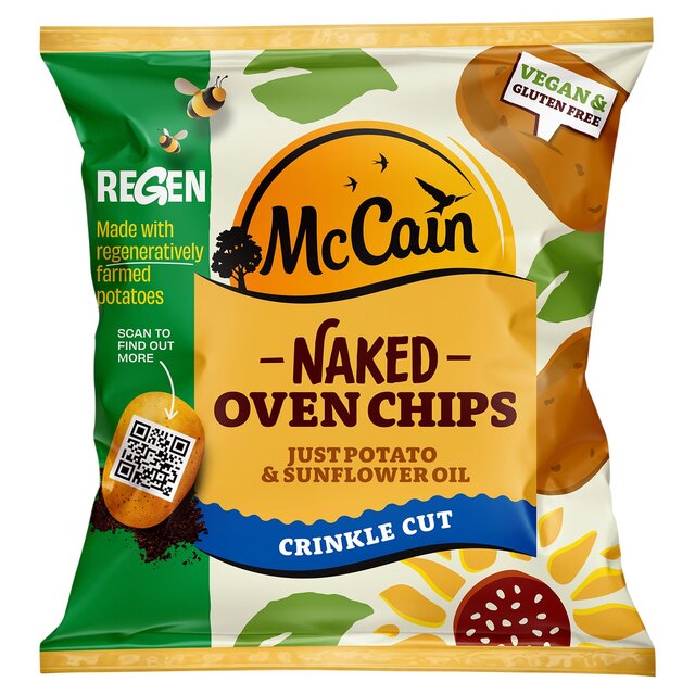 McCain Naked Oven Chips Crinkle Cut 900g