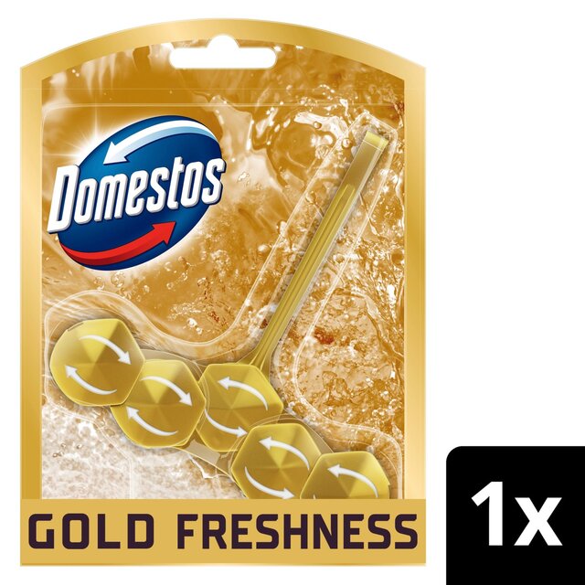 Domestos Limited Edition Gold Freshness Toilet Rim Block