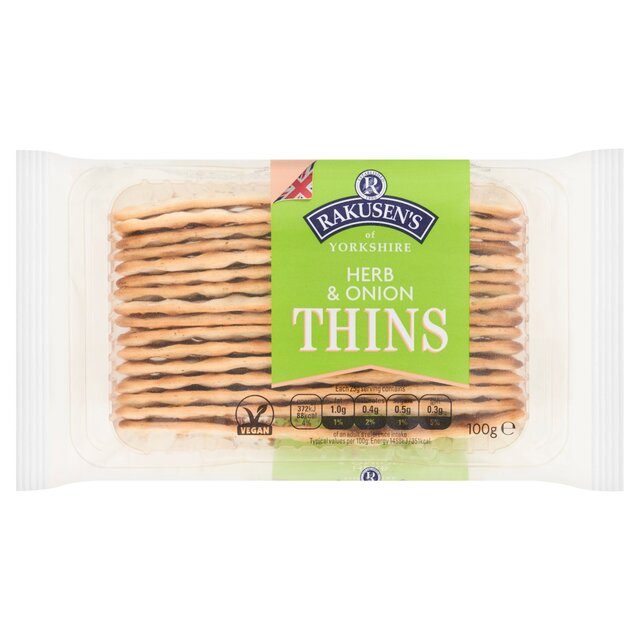Rakusens Ltd Herb & Onion Thins