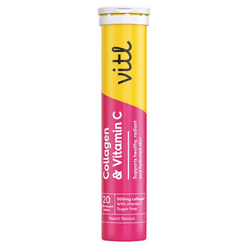 Vitl Collagen & Vitamin C Effervescent Tablets